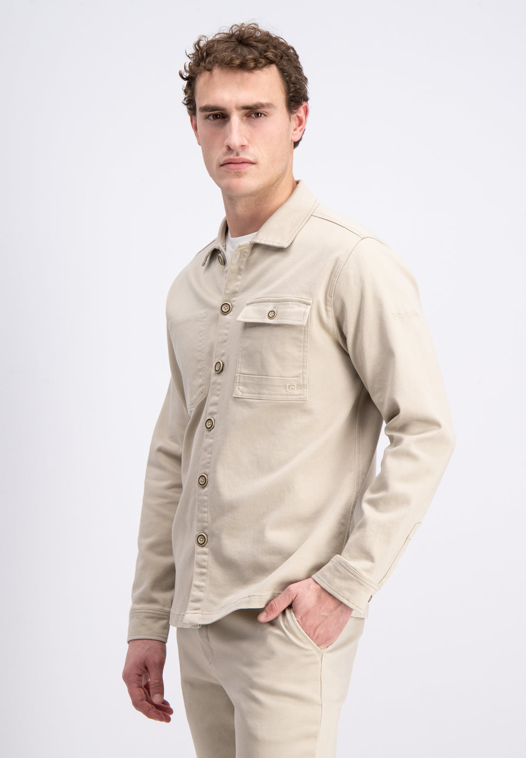Gabbiano - Heren Overshirt - 4265411 - 5002 Ivory Bone