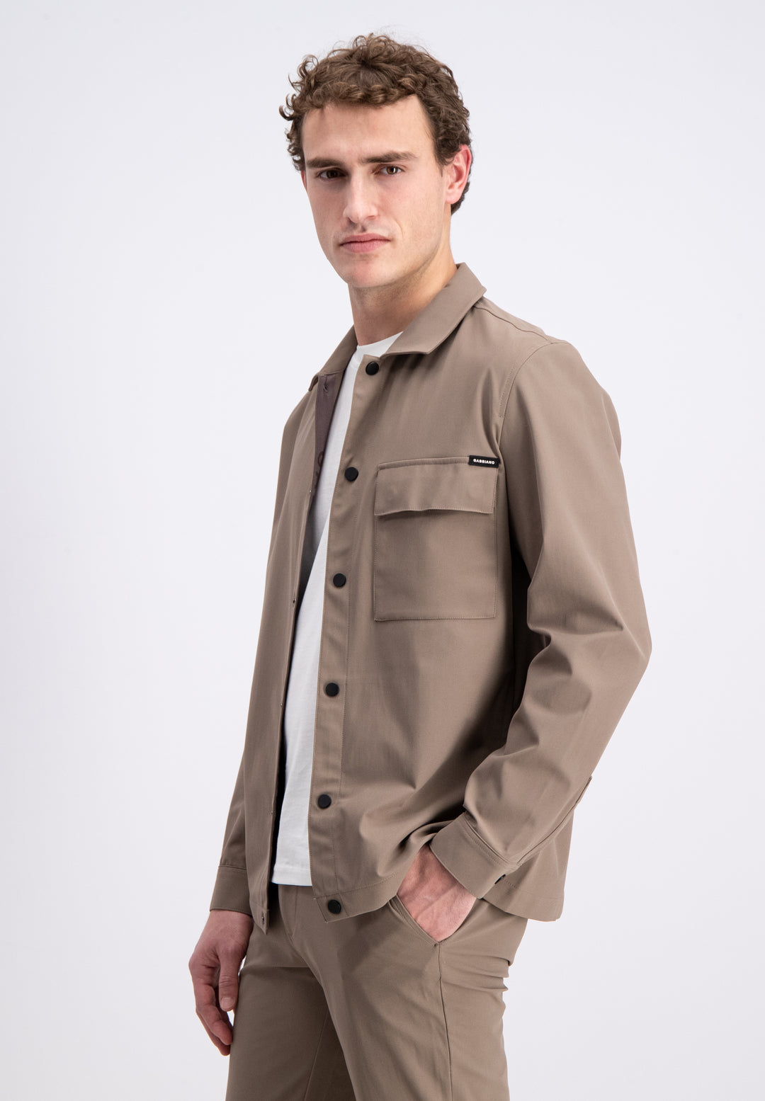 Gabbiano - Heren Overshirt - 4265413 - 4232 Wood Brown