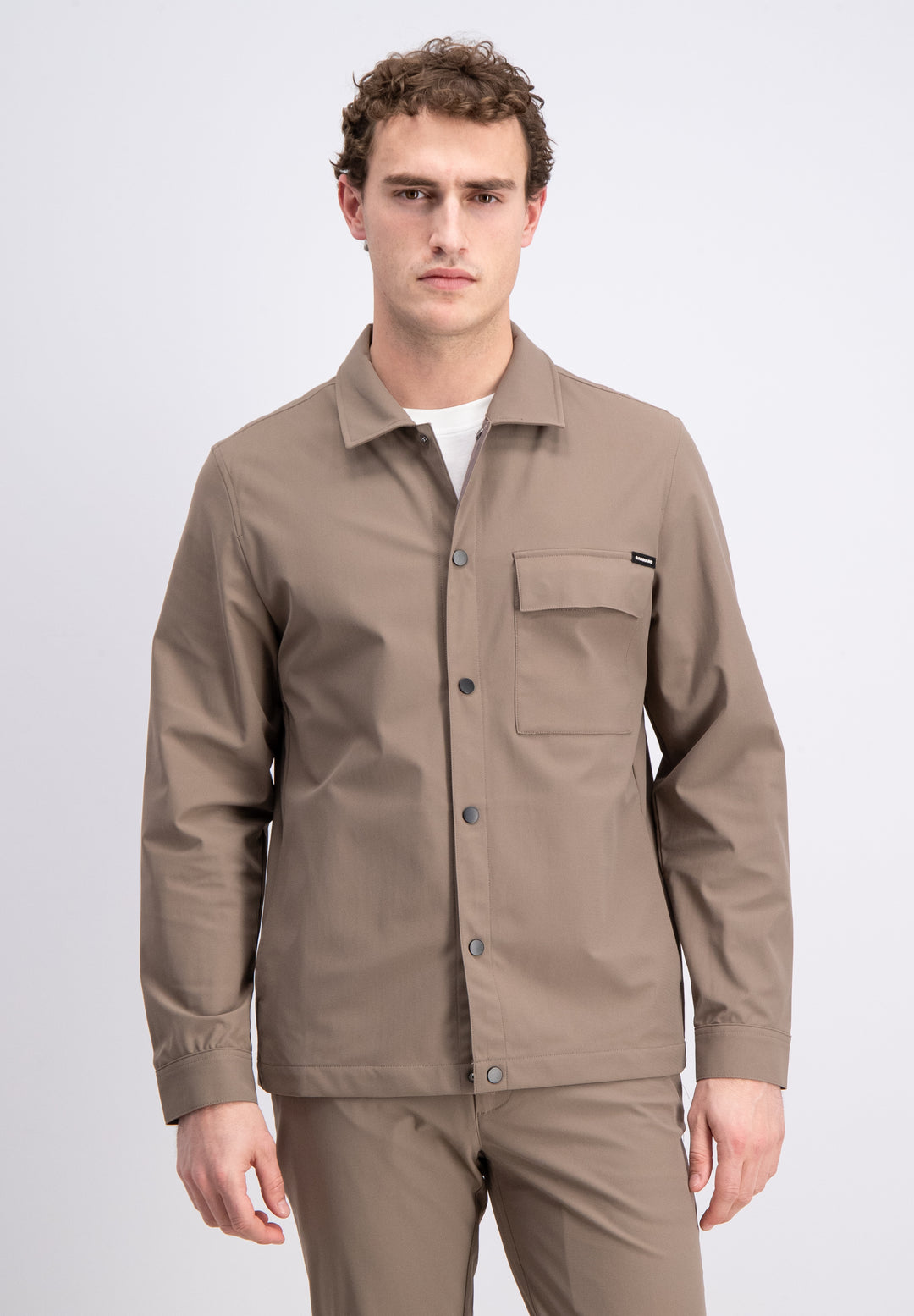 Gabbiano - Heren Overshirt - 4265413 - 4232 Wood Brown