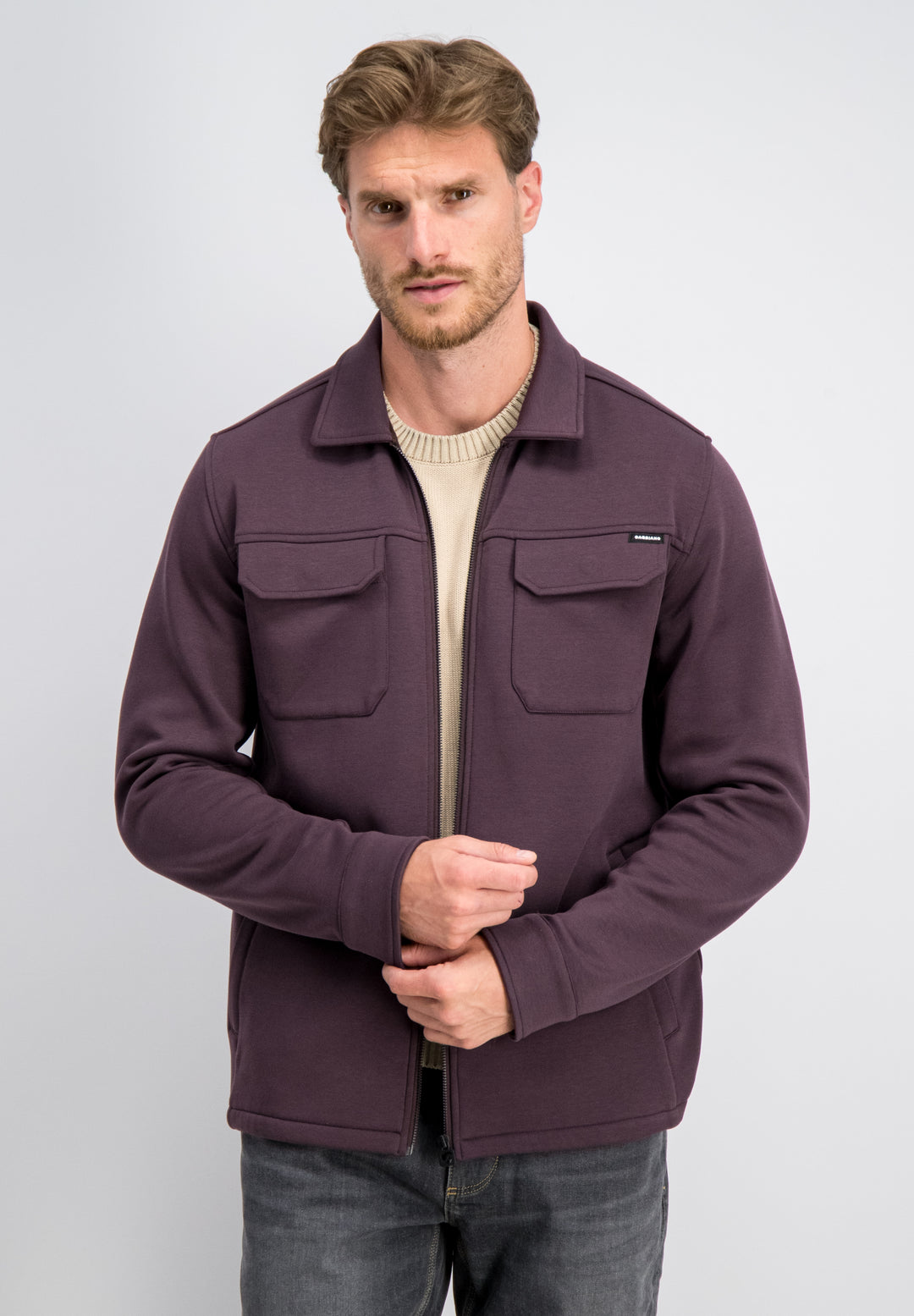 Gabbiano - Heren Overshirt - Eason - 4267422 - 674 Burnt Bordeaux