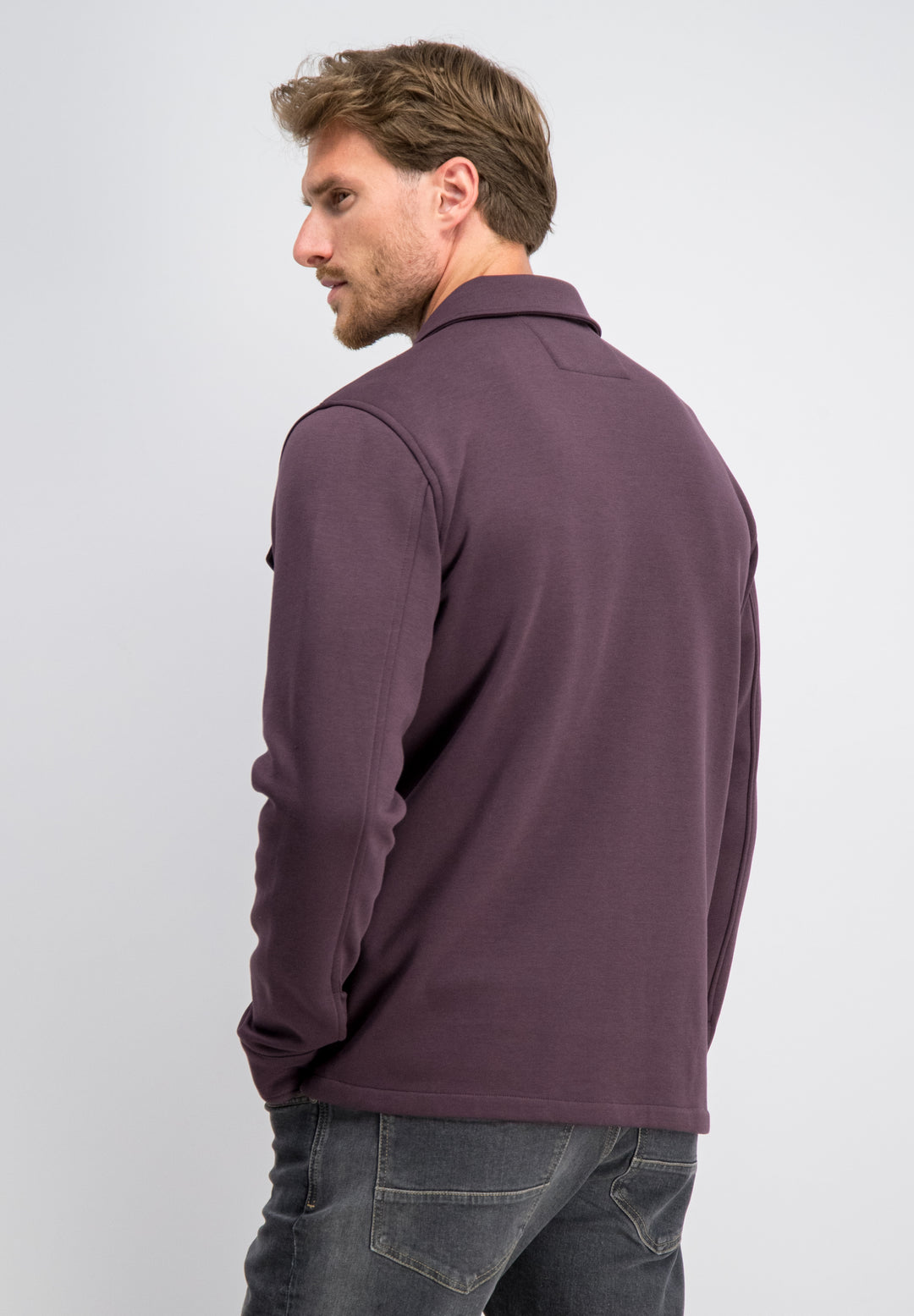 Gabbiano - Heren Overshirt - Eason - 4267422 - 674 Burnt Bordeaux