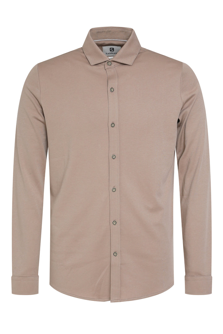 Gabbiano - Heren Overhemd - Tone - 333510 - 4445 Taupe