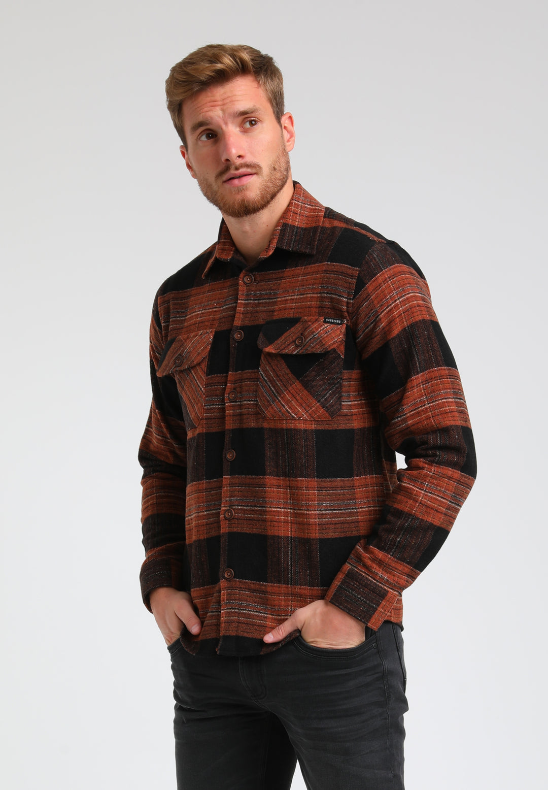 Gabbiano - Heren Overshirt - 333745 - 450 Rust