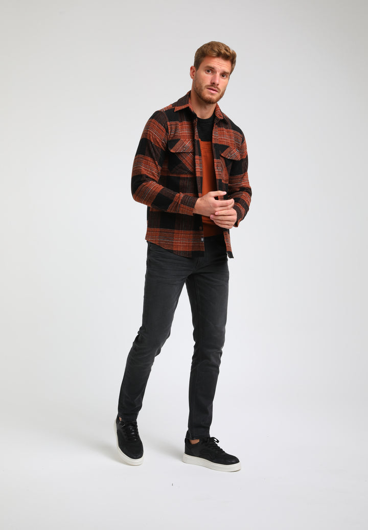 Gabbiano - Heren Overshirt - 333745 - 450 Rust