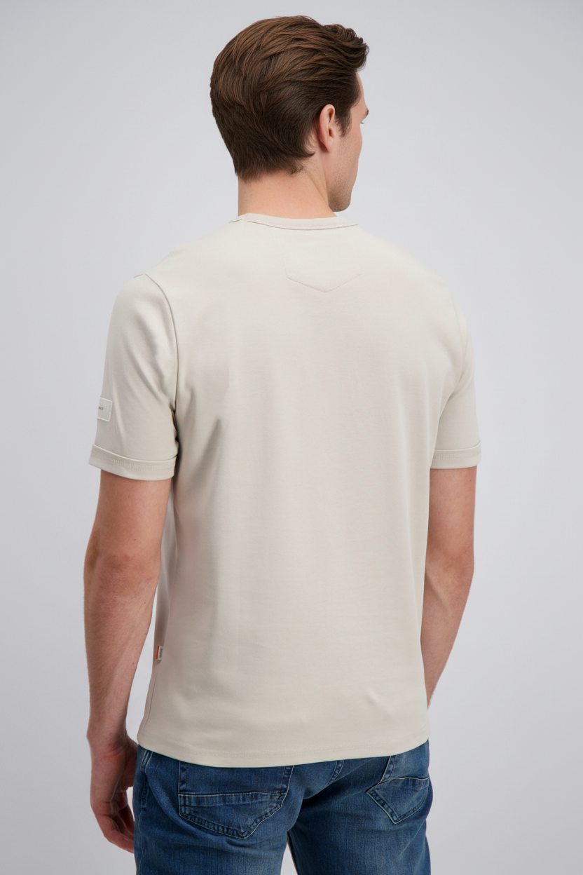 Gabbiano - Heren Shirt - Dan - 156215 - 5002 Ivory Bone