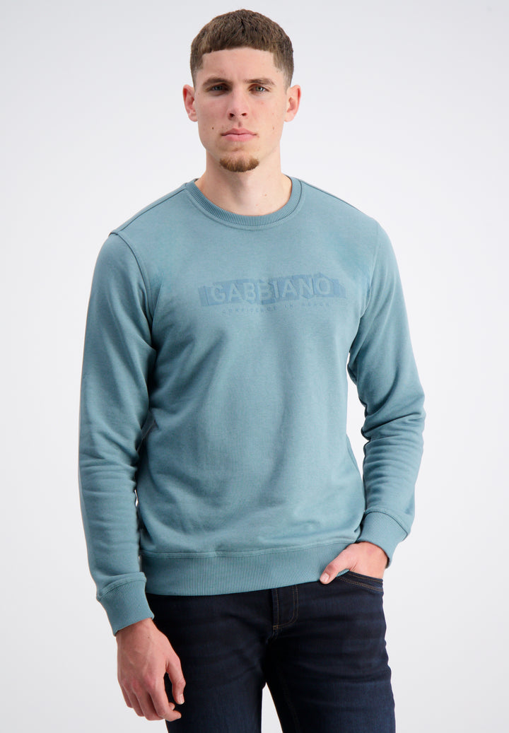 Gabbiano - Heren Sweater - 15094 - 5703 Teal Blue