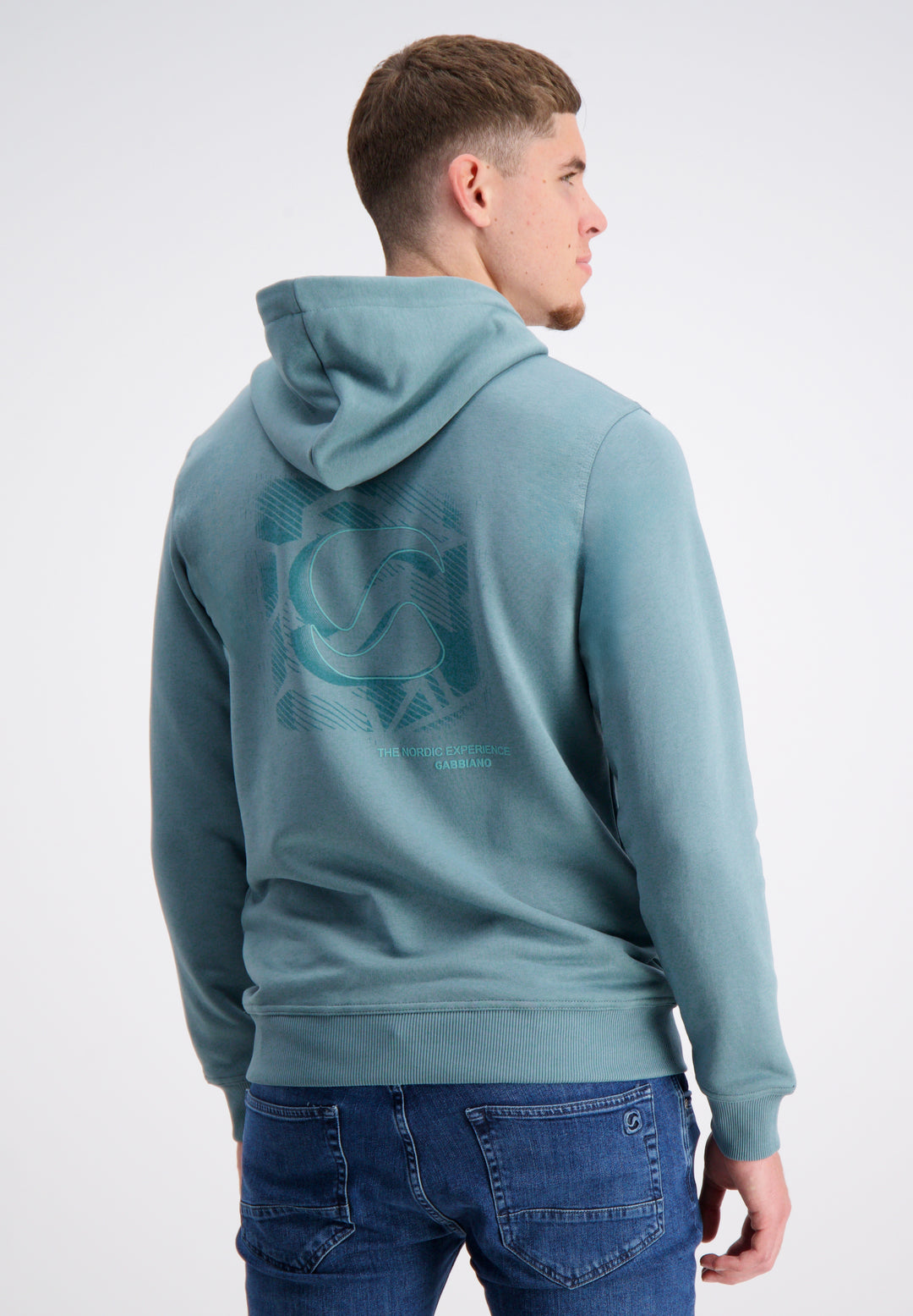 Gabbiano - Heren Hoodie - 15092 - 5703 Teal Blue