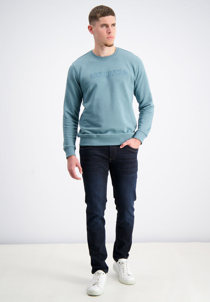 Gabbiano - Heren Sweater - 15094 - 5703 Teal Blue