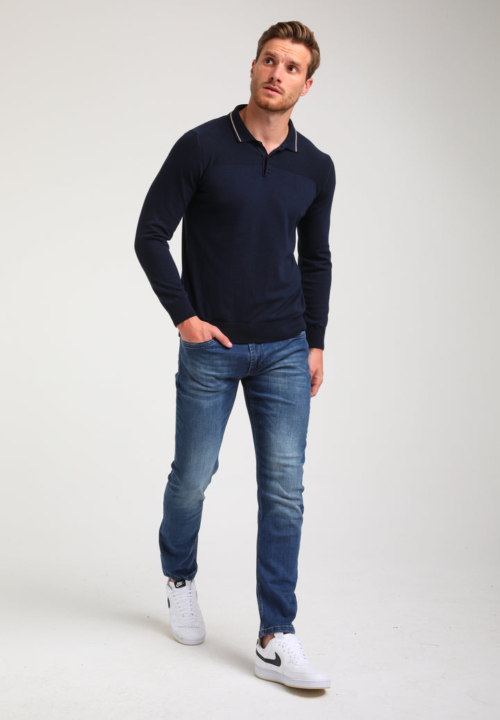 Gabbiano - Heren Polo - 614770 - 301 Navy