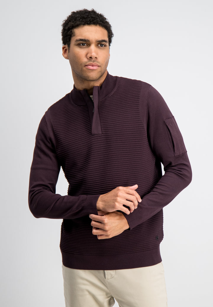 Gabbiano - Heren Trui - Hoyt - 6167278 - 674 Burnt Bordeaux