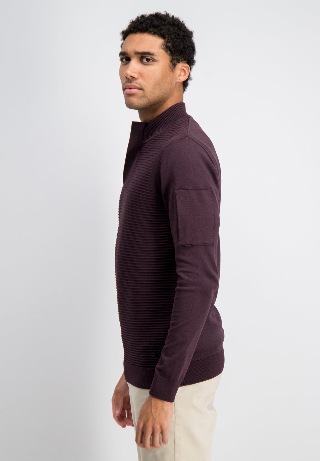 Gabbiano - Heren Trui - Hoyt - 6167278 - 674 Burnt Bordeaux