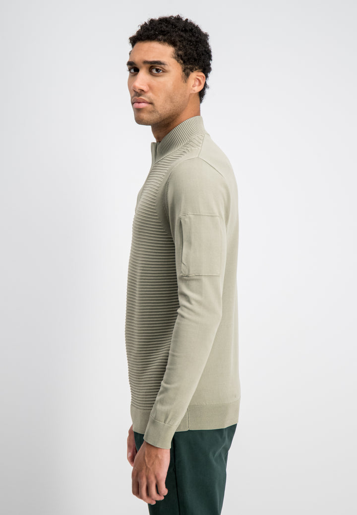 Gabbiano - Heren Trui - Hoyt - 6167278 - 672 Sage Green