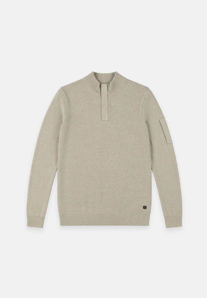 Gabbiano - Heren Trui - Hoyt - 6167278 - 672 Sage Green