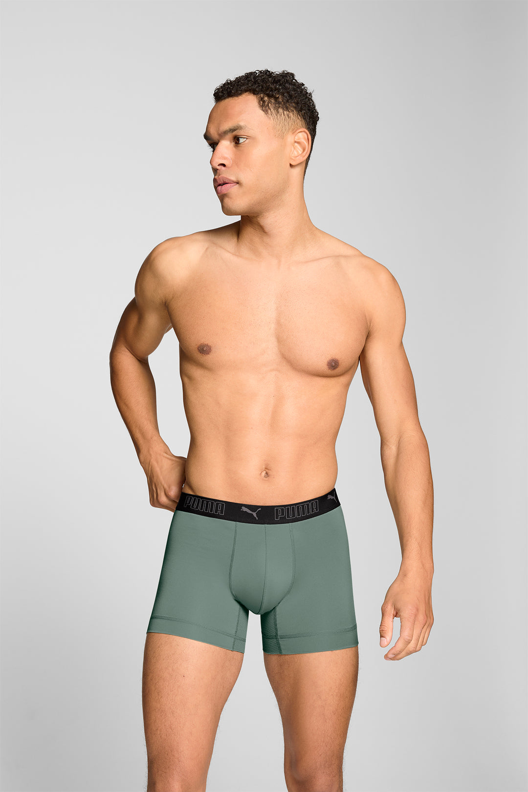 Puma - Sport Boxer 2-pack - 701210961 - 012 Dark Sage / Black