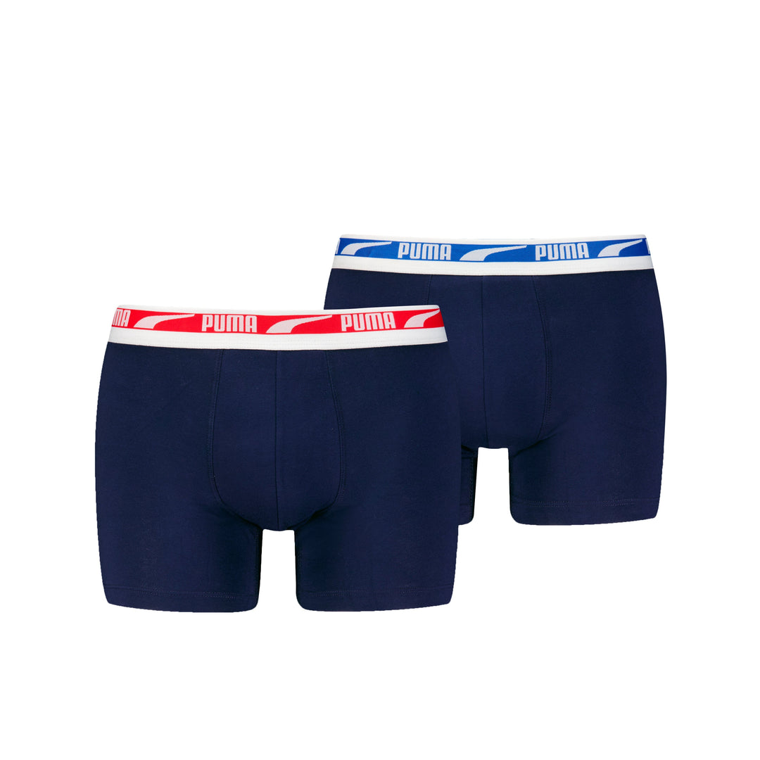 Puma - Men Multi Logo Boxer - 2-pack - 701226392 - Navy Combo Boxershort Puma 