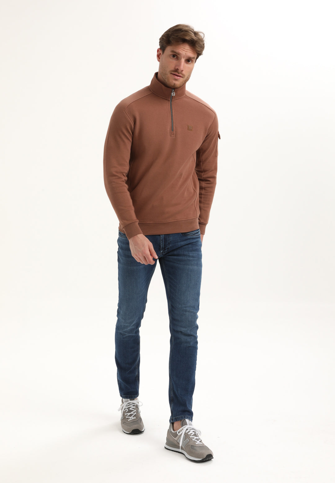Gabbiano - Heren Sweater - 775776 - 5701 Clay