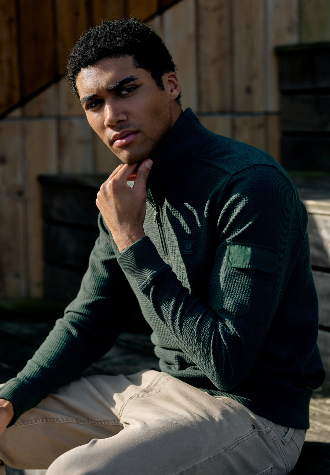 Gabbiano - Heren Sweater - Grant - 7767534 - 675 Highland Green