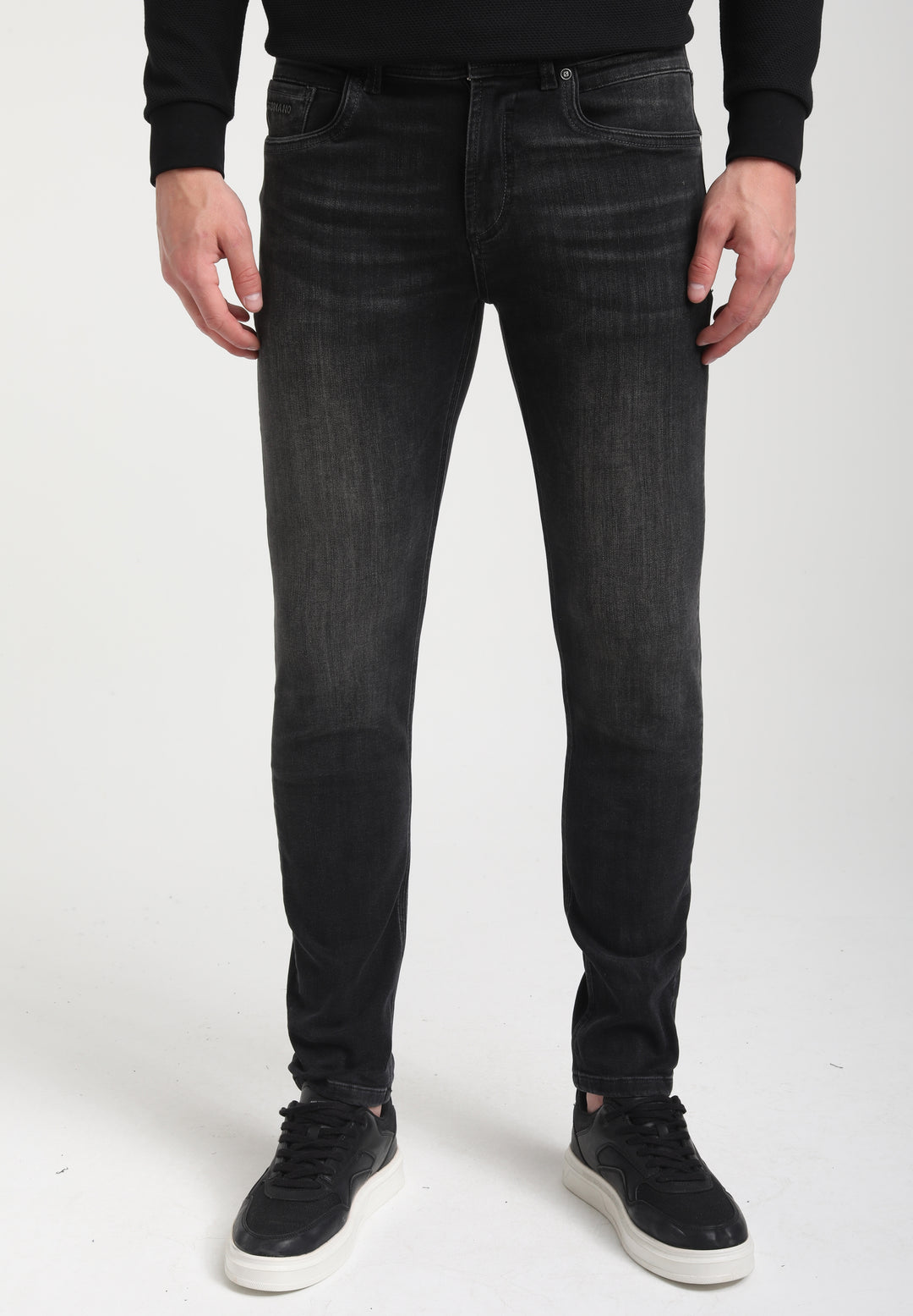 Gabbiano - Atlantic - Heren Regular Jeans - Black Used