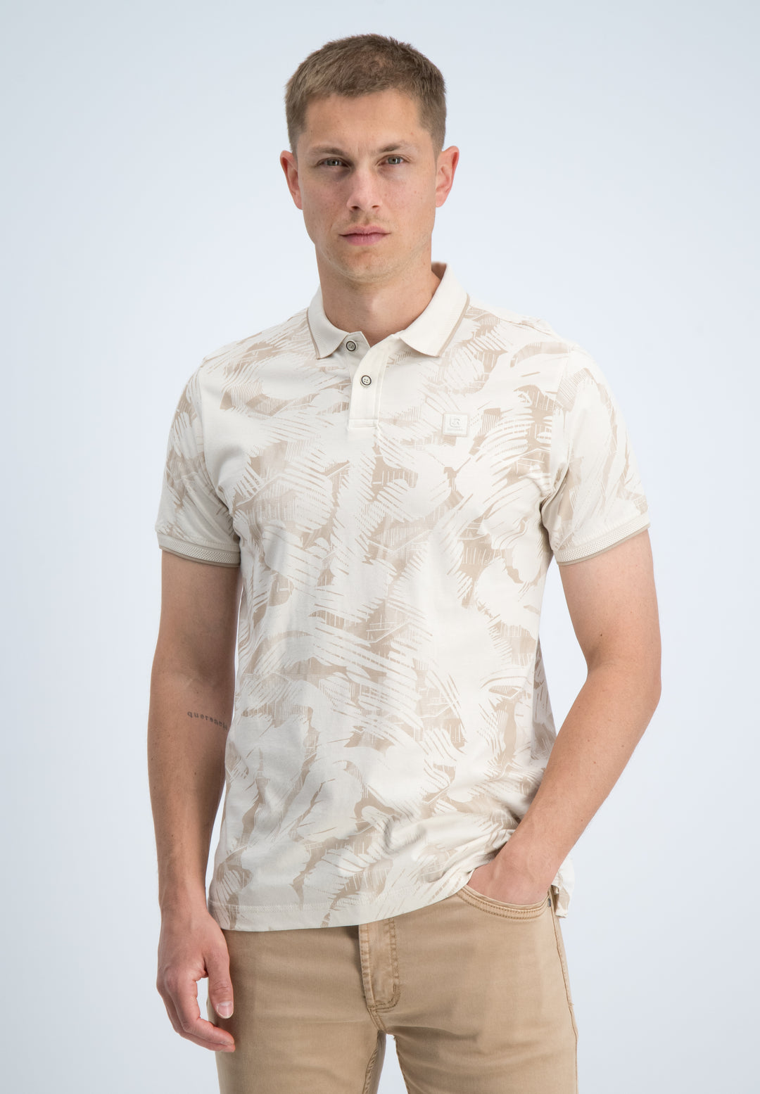 Gabbiano - Heren Polo - 2366218 - Lovro - 989 Dune Sand