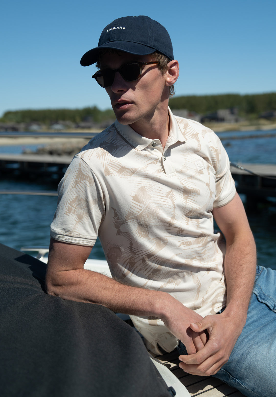 Gabbiano - Heren Polo - 2366218 - Lovro - 989 Dune Sand