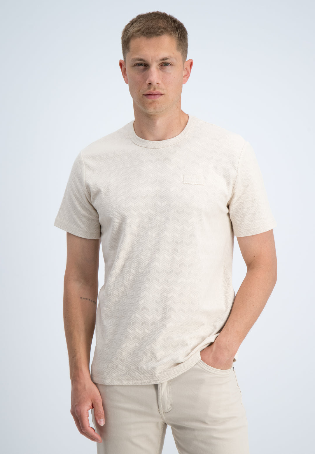 Gabbiano - Heren Shirt - 1566117 - Tim - 989 Dune Sand