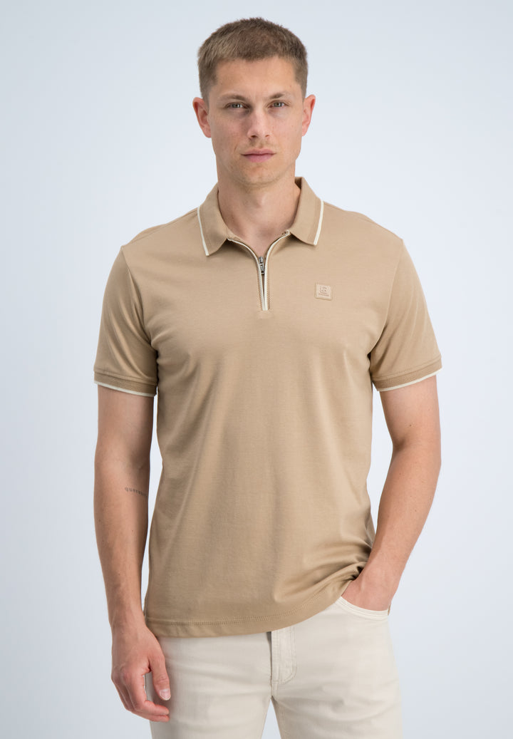 Gabbiano - Heren Polo - 2366219 - Lance - 994 Almond