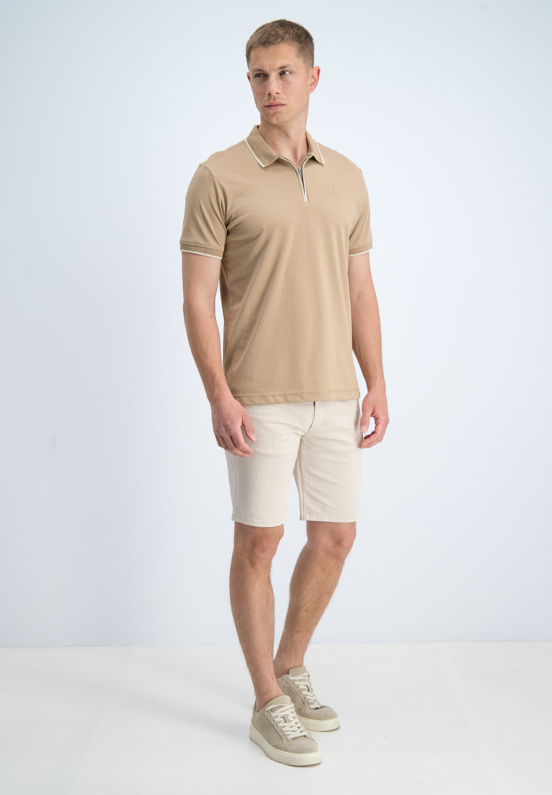 Gabbiano - Heren Polo - 2366219 - Lance - 994 Almond