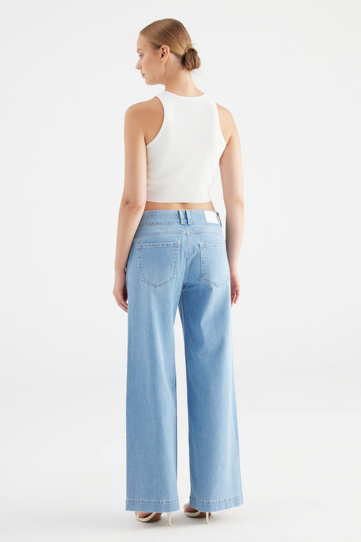 COJ - Carlotta - Wide Leg Jeans - Light Blue