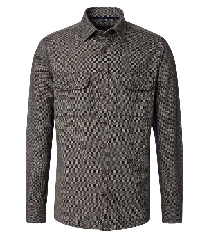 Casa Moda - Heren Overshirt - 444311700 - 200 Brown