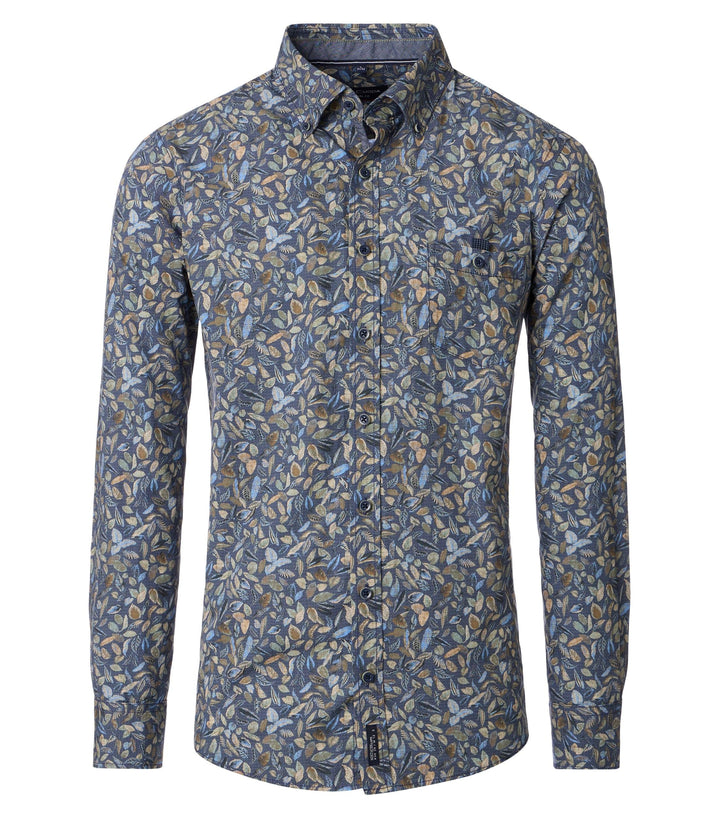 Casa Moda - Heren Overhemd - 454482700 - 100 Blue