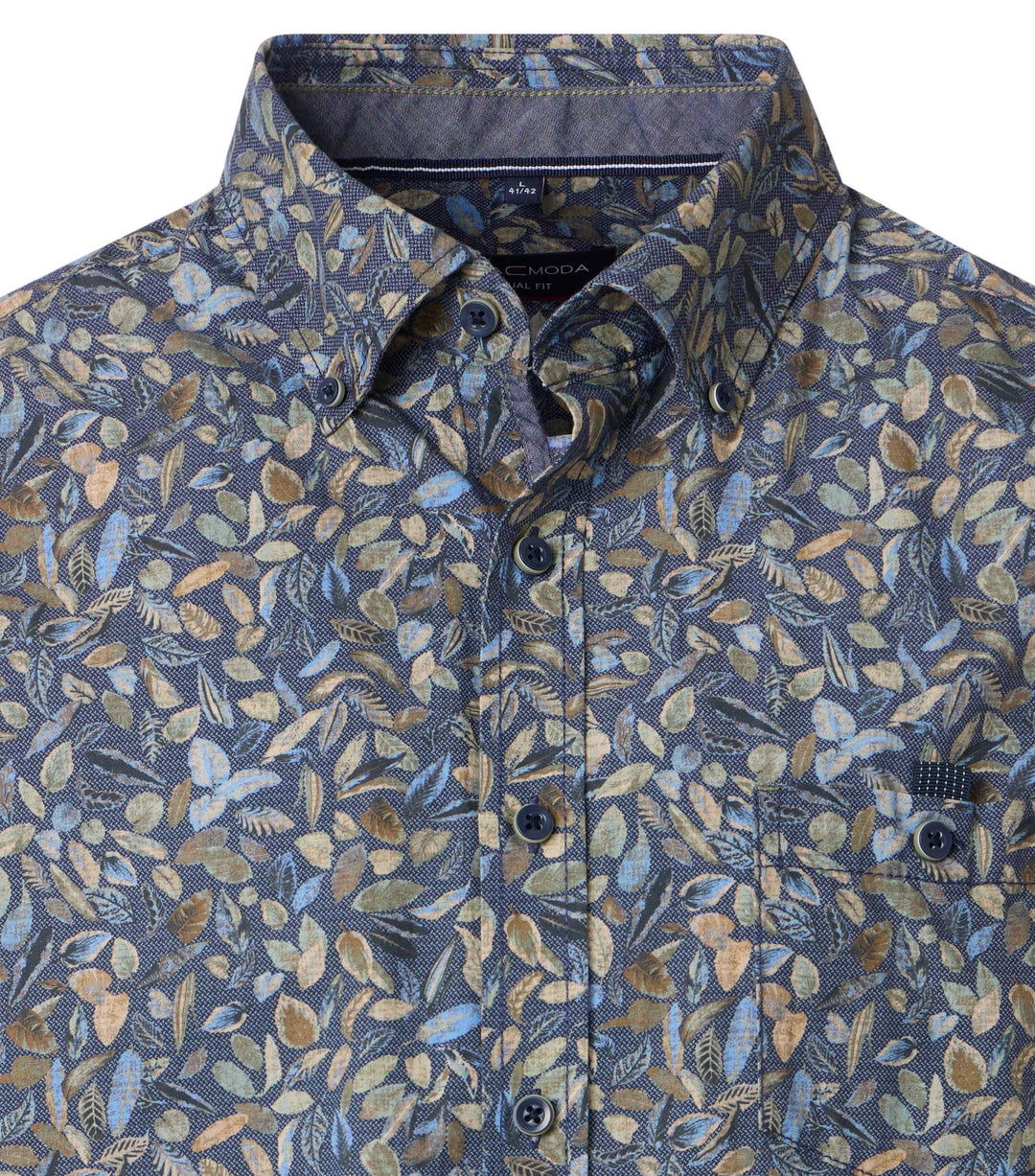 Casa Moda - Heren Overhemd - 454482700 - 100 Blue