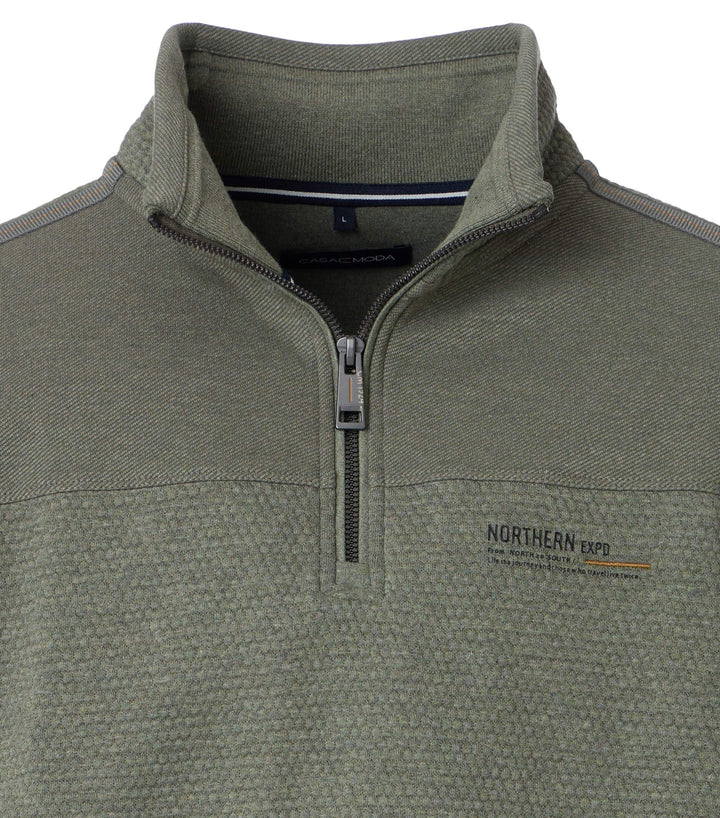 Casa Moda - Heren Sweater - 454476500 - 325 Green