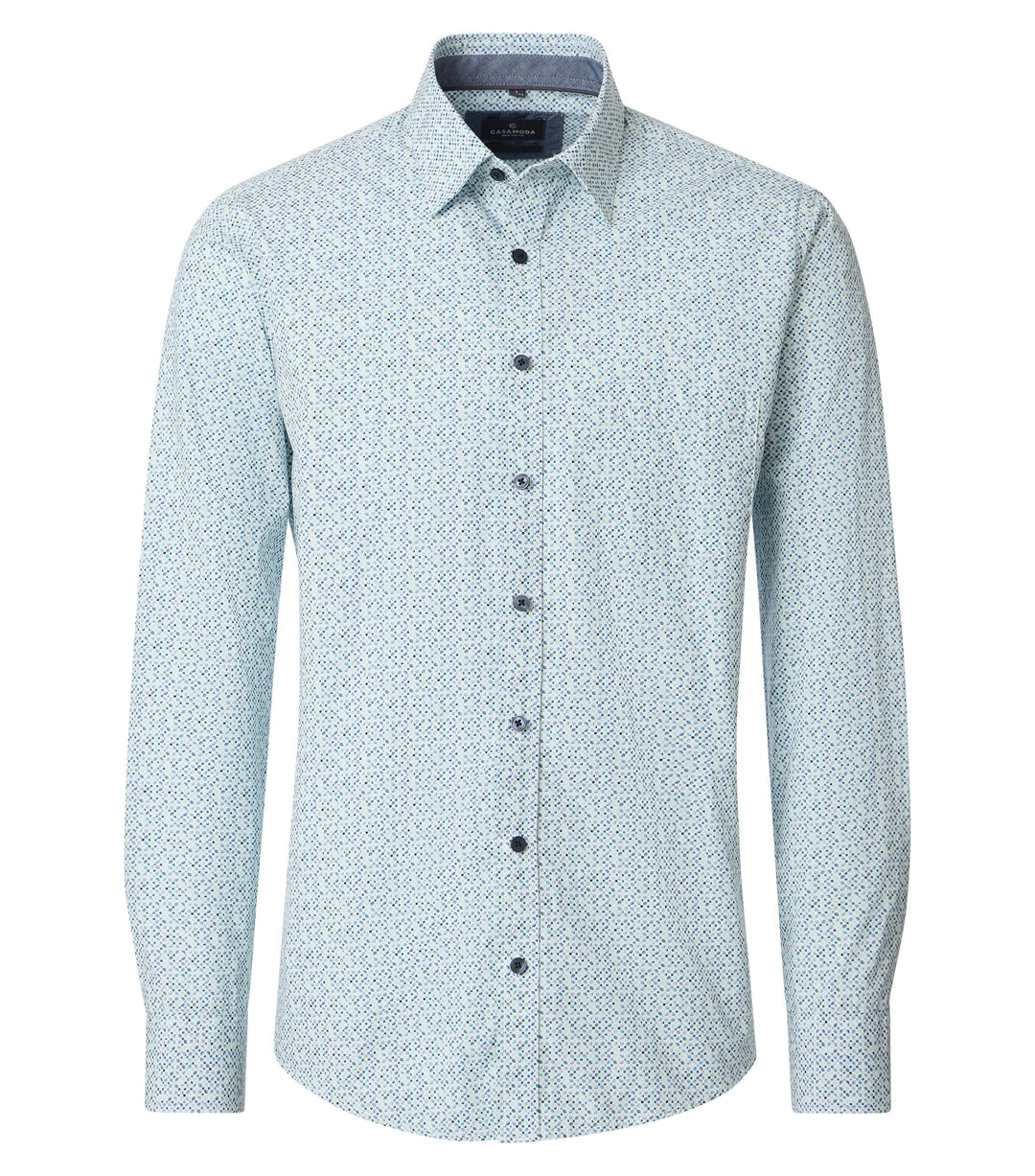 Casa Moda - Heren Overhemd - 126132680 - 150 Petrol