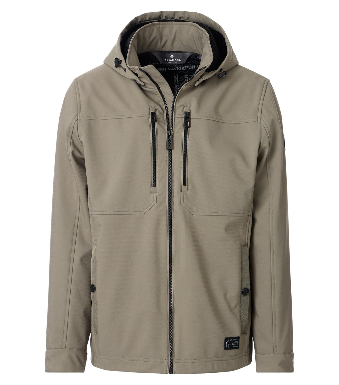 Casa Moda - Heren Softshell Jas - 126410230 - 311 Oil Green