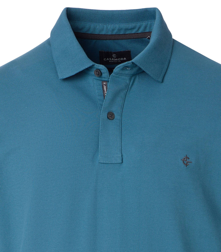 Casa Moda - Heren Polo - 004470 - 185 Aegean Blue