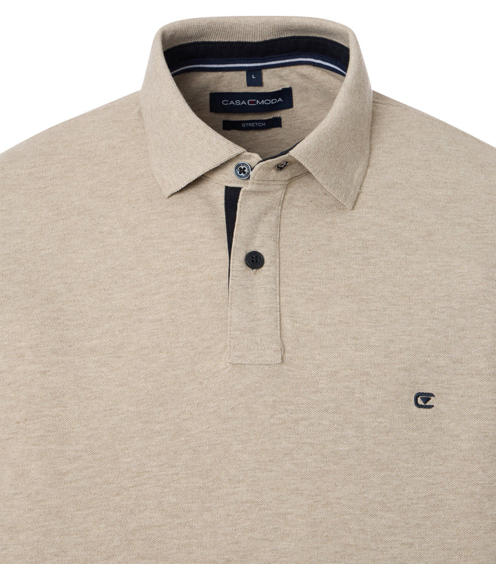 Casa Moda - Heren Polo - 004470 - 668 Plaza Taupe