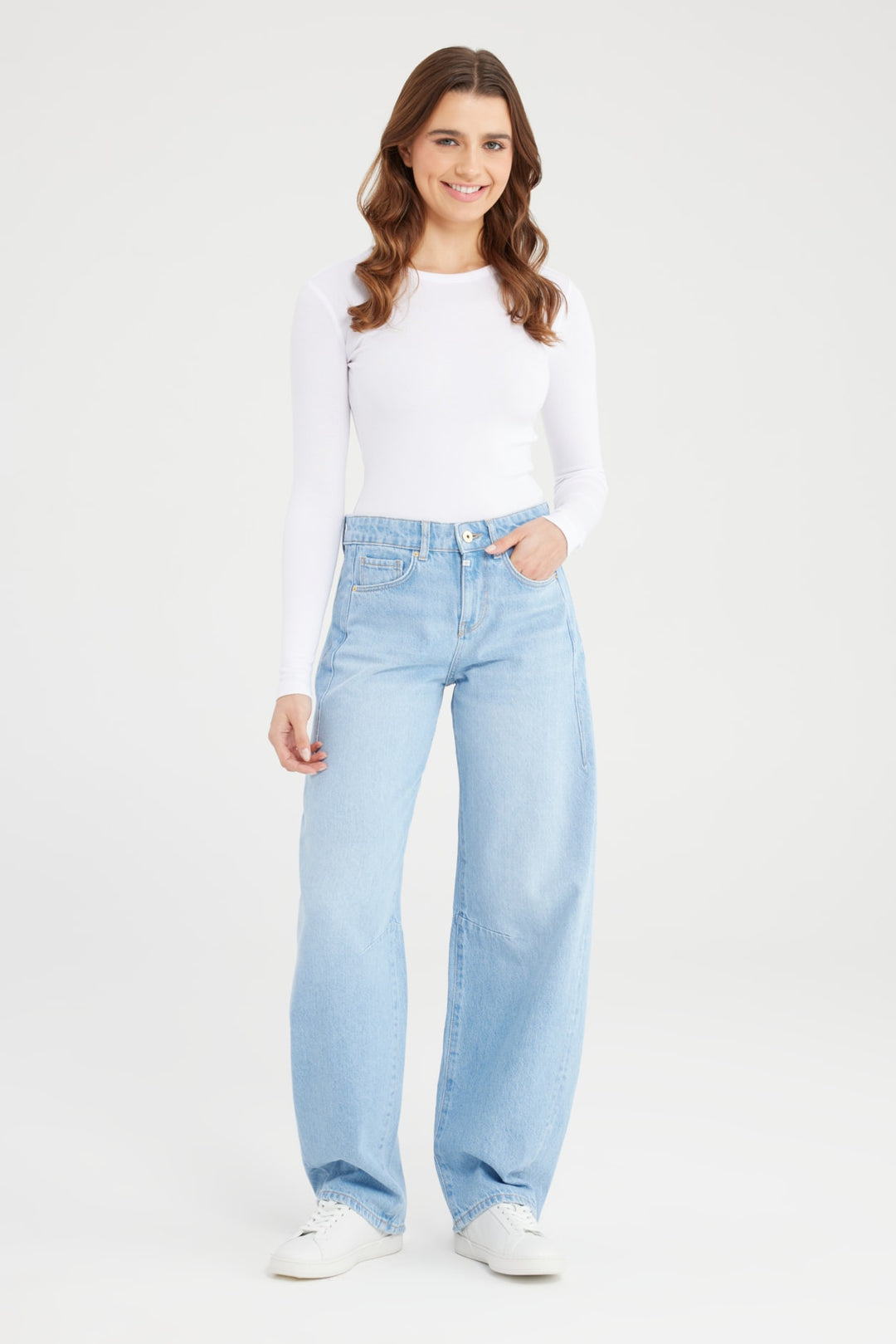 COJ - Clara - Balloon Fit Jeans - Light Blue