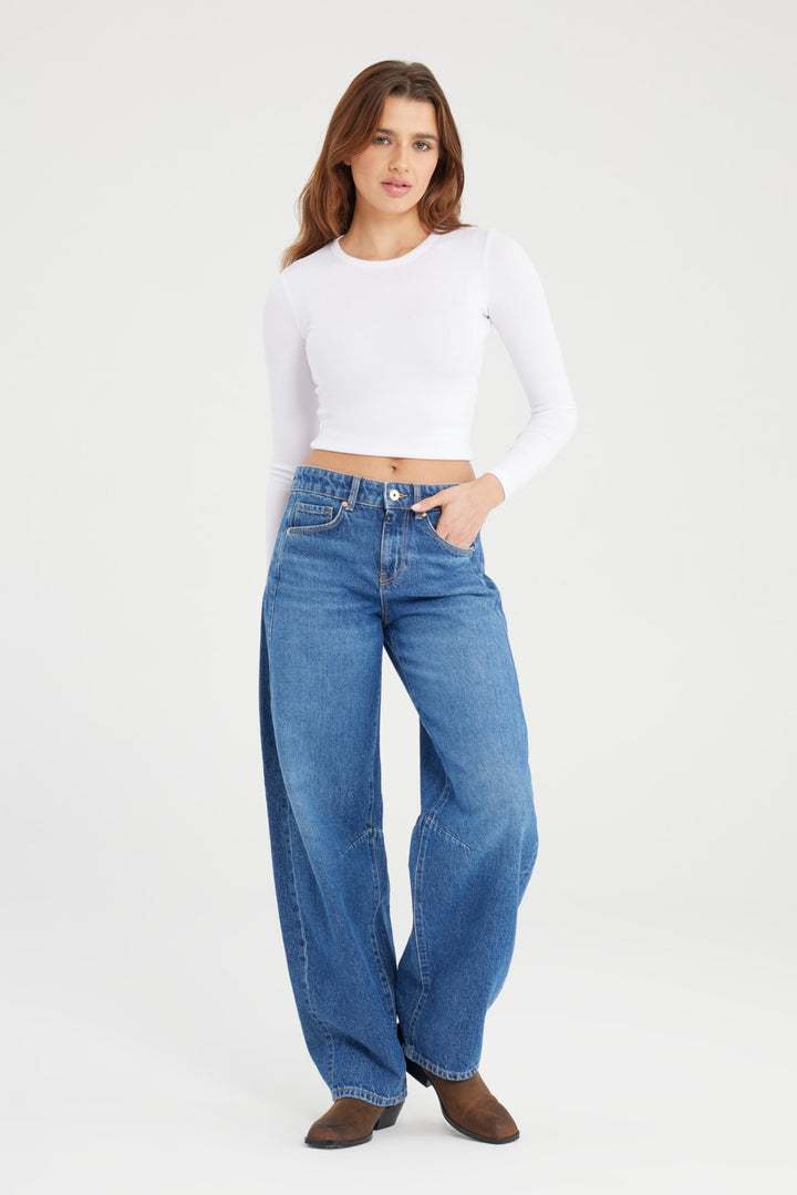 COJ - Clara - Balloon Fit Jeans - Medium Blue