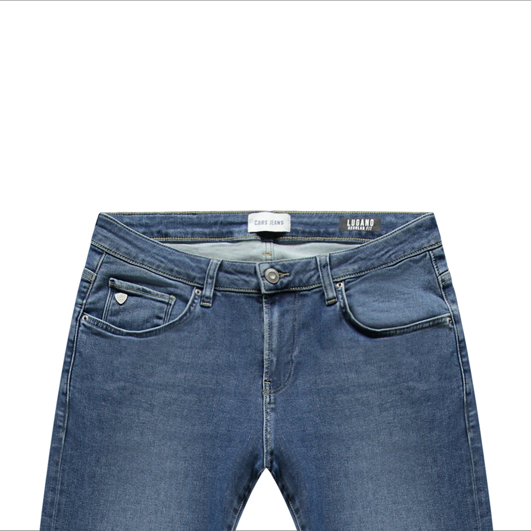 Cars Jeans - Lugano - Heren Soft Denim Regular-fit Jeans - Stone Used