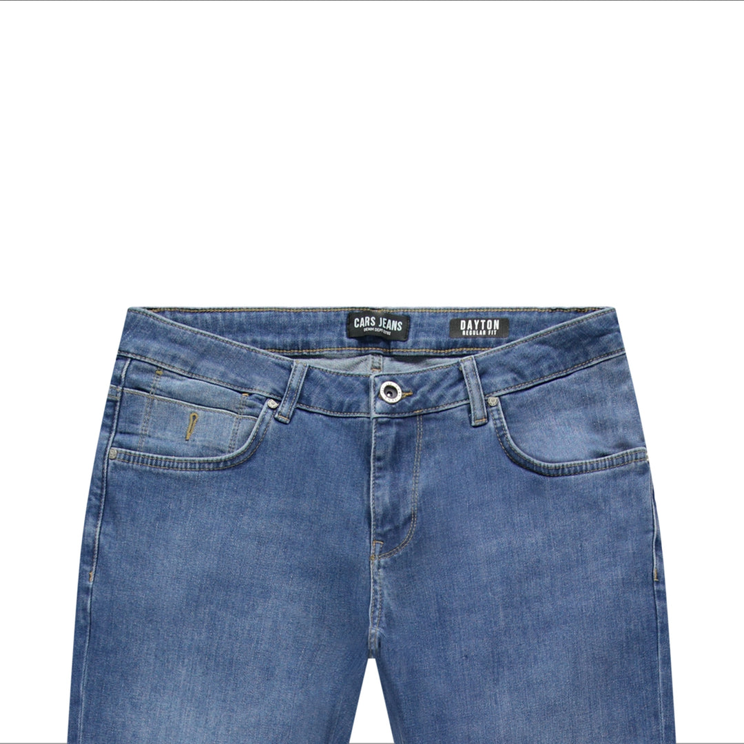 Cars Jeans - Dayton - Heren Regular-fit Jeans - Stone Used
