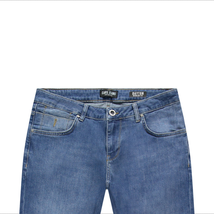 Cars Jeans - Dayton - Heren Regular-fit Jeans - Stone Used