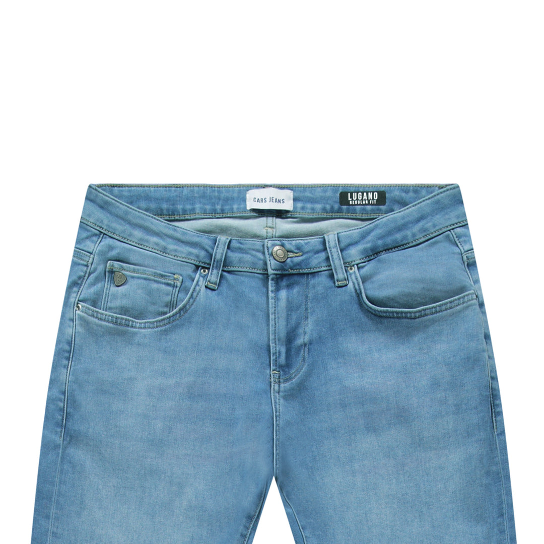 Cars Jeans - Lugano - Heren Soft Denim Regular-fit Jeans - Grey Blue