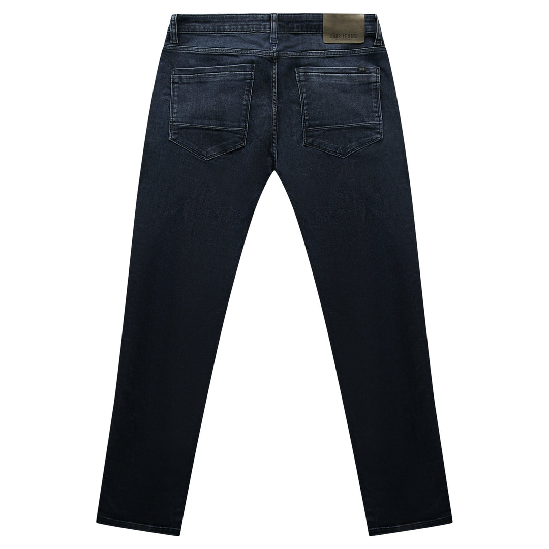 Cars Jeans - Lugano - Heren Soft Denim Regular-fit Jeans - Blue Black