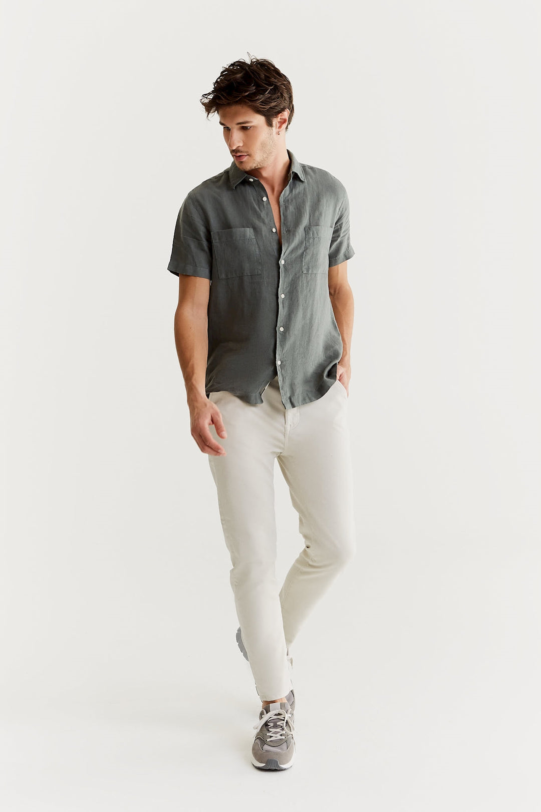 COJ - Felix - Heren Slim-fit Chino - Stone