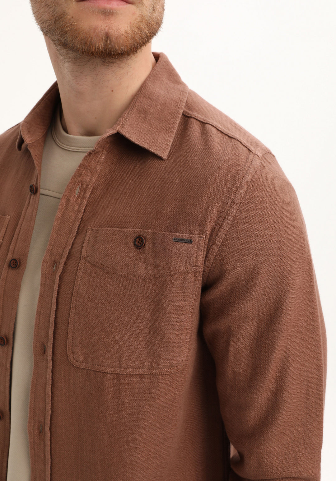 Gabbiano - Heren Overshirt - 335740 - 5701 Clay