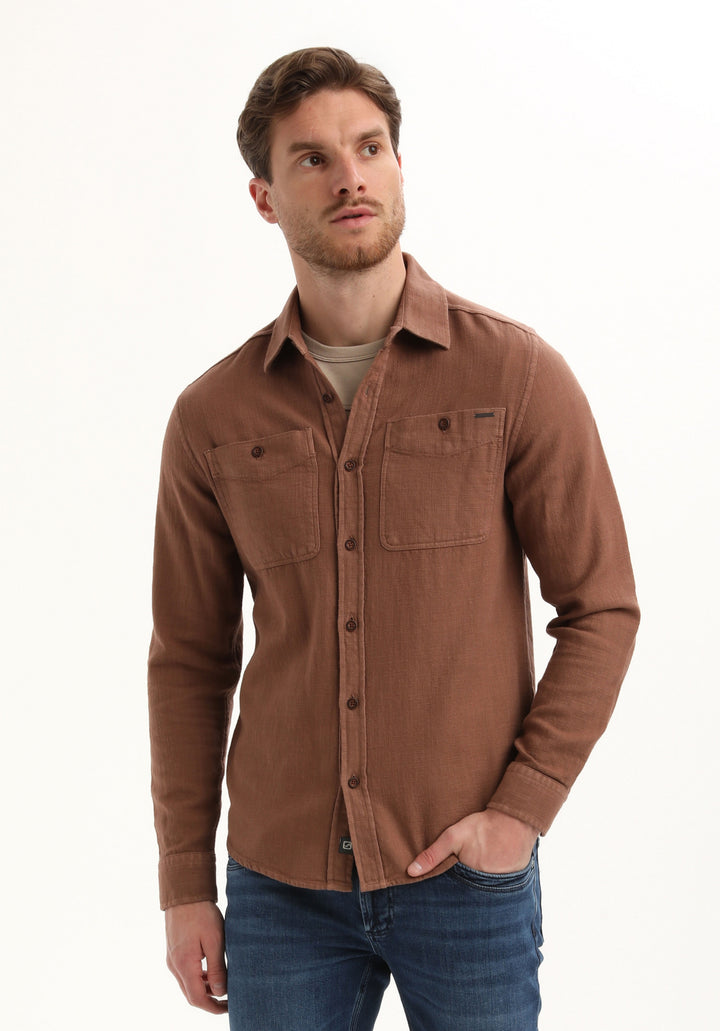 Gabbiano - Heren Overshirt - 335740 - 5701 Clay