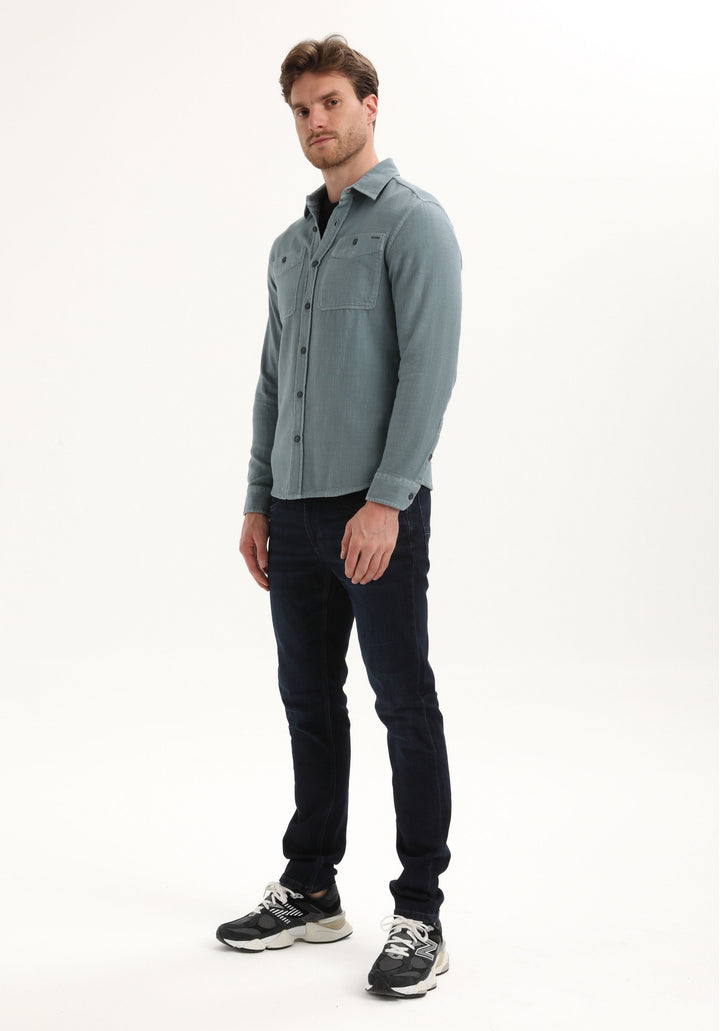 Gabbiano - Heren Overshirt - 335740 - 5703 Teal Blue