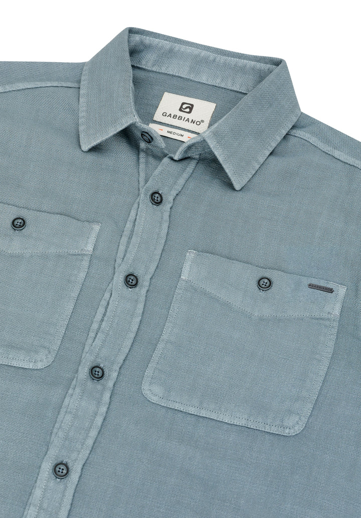 Gabbiano - Heren Overshirt - 335740 - 5703 Teal Blue