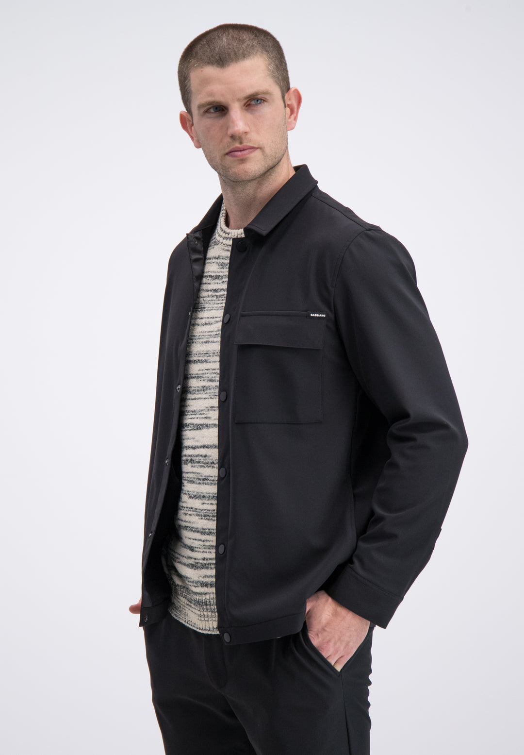 Gabbiano - Heren Overshirt - Arvik - 426245 - 5000 Night Shade