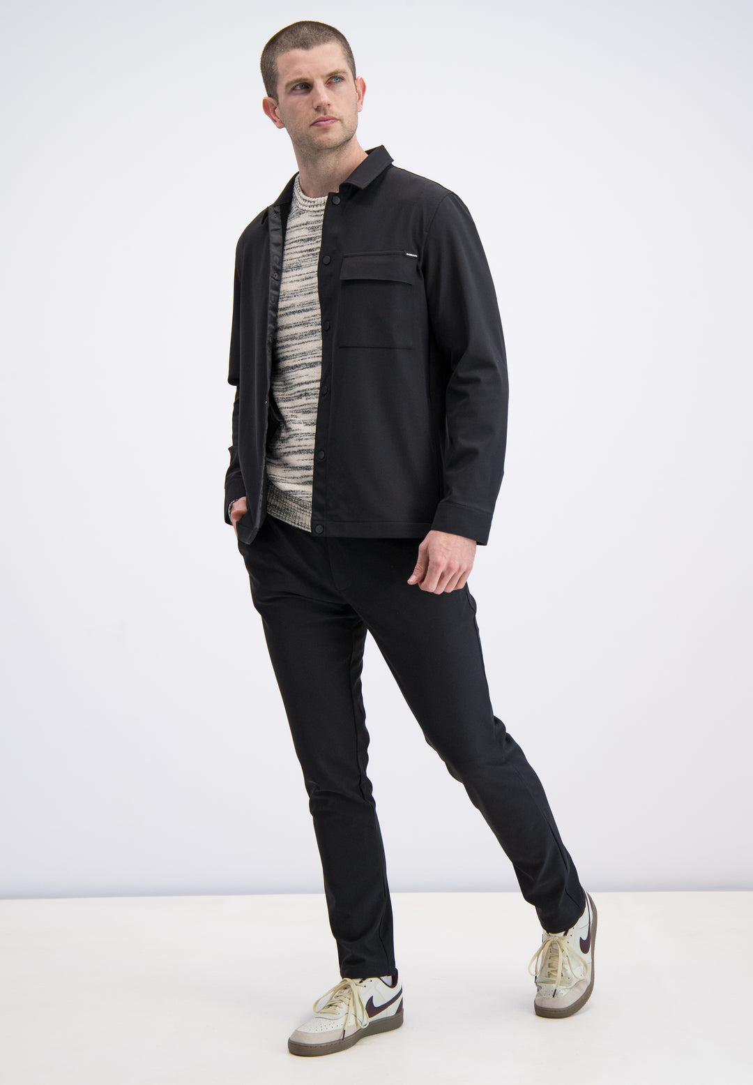 Gabbiano - Heren Overshirt - Arvik - 426245 - 5000 Night Shade